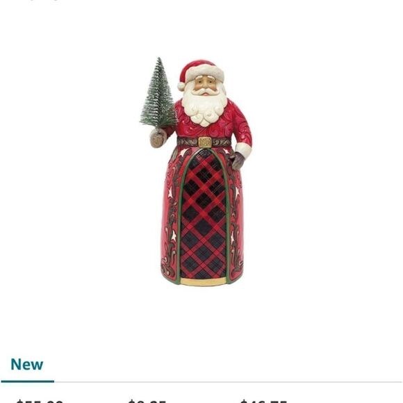 - Jim Shore Christmas Tidings Santa with Tree Figurine - Picture 1 of 3